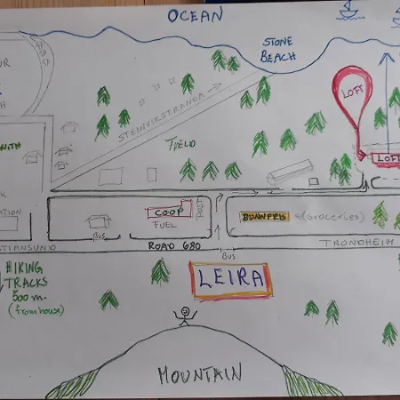 Cozy Penthouse Apartment Tustna Apartament Leira (More og Romsdal)